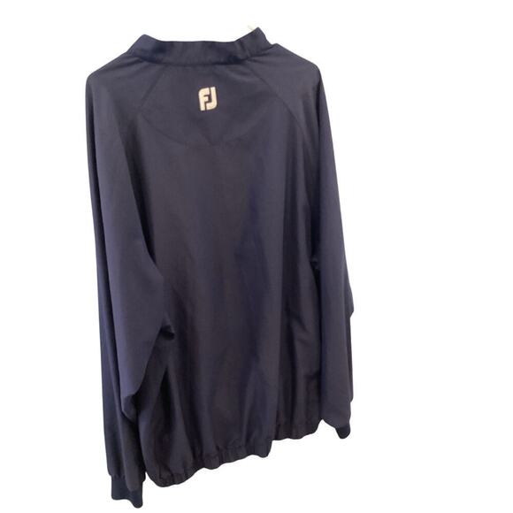 FootJoy Men Windbreaker Jacket Size XXL Navy Blue Golf Classic Preppy FJ Popover - Picture 4 of 12